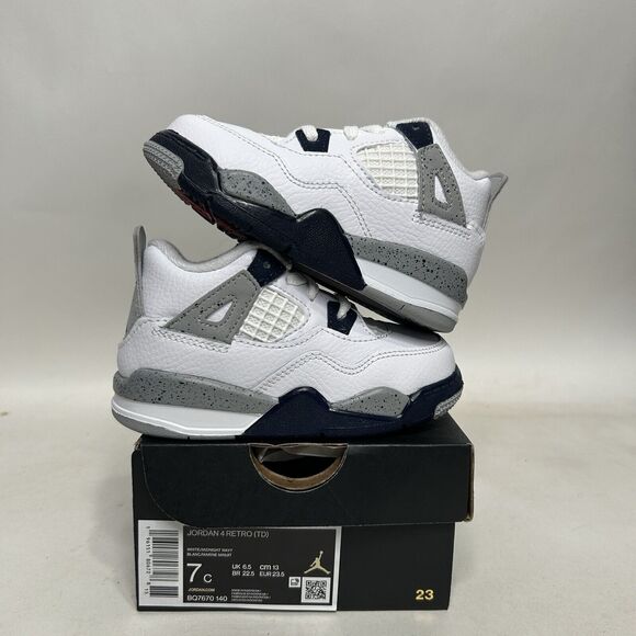 Jordan Other - Nike Air Jordan 4 Retro TD “Midnight Navy White” 2024